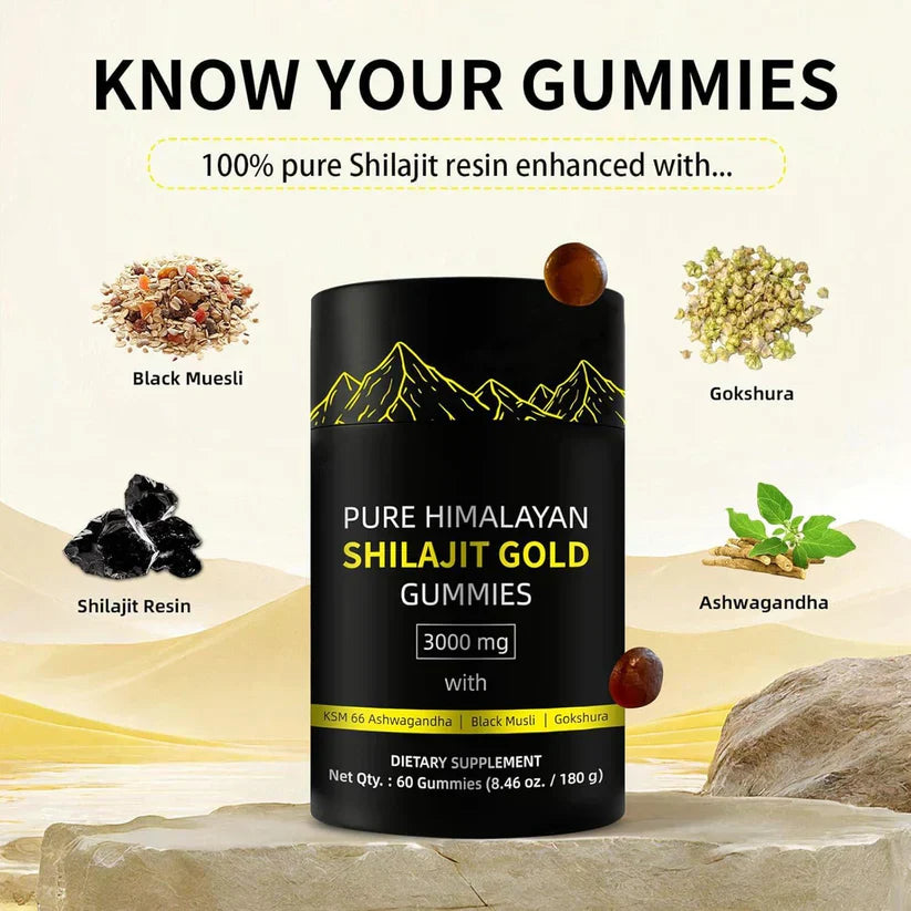 LunaOva™ - Pure Himalayan Shilajit Gold Gummies