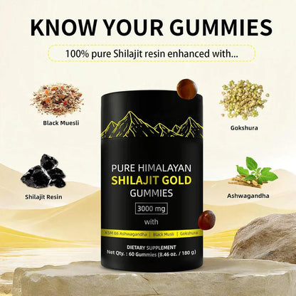 LunaOva™ - Pure Himalayan Shilajit Gold Gummies
